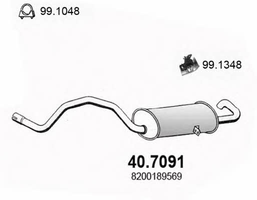 Asso 40.7091 End Silencer 407091: Buy near me in Poland at 2407.PL - Good price!