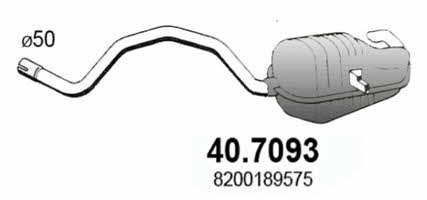 Asso 40.7093 End Silencer 407093: Buy near me in Poland at 2407.PL - Good price!