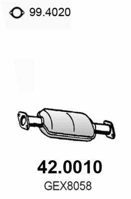 Asso 42.0010 Catalytic Converter 420010: Buy near me in Poland at 2407.PL - Good price!