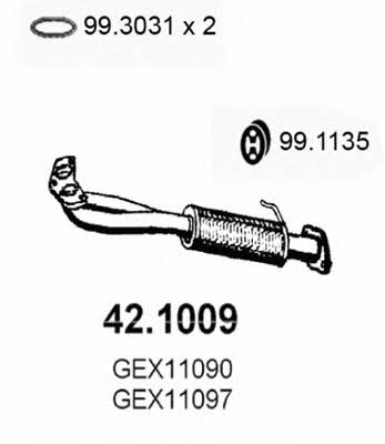 Asso 42.1009 Exhaust pipe 421009: Buy near me in Poland at 2407.PL - Good price!