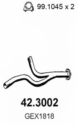 Asso 42.3002 Exhaust pipe 423002: Buy near me in Poland at 2407.PL - Good price!