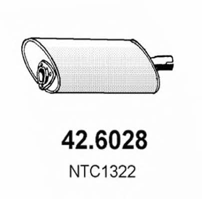 Asso 42.6028 Central silencer 426028: Buy near me in Poland at 2407.PL - Good price!