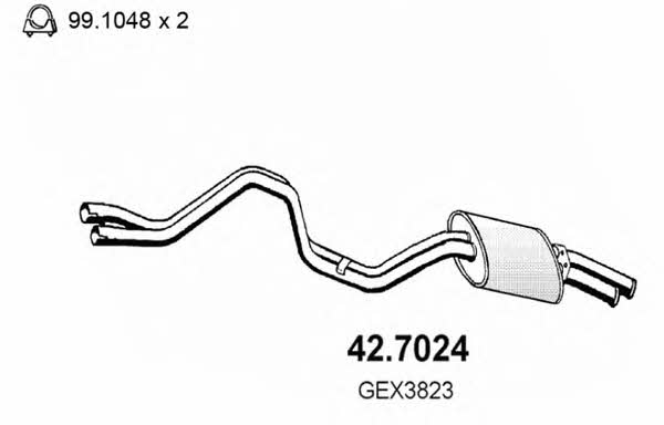 Asso 42.7024 End Silencer 427024: Buy near me in Poland at 2407.PL - Good price!