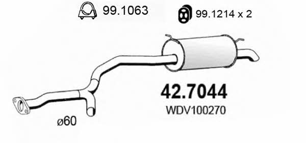 Asso 42.7044 End Silencer 427044: Buy near me in Poland at 2407.PL - Good price!