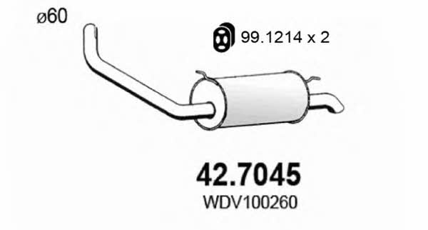 Asso 42.7045 End Silencer 427045: Buy near me in Poland at 2407.PL - Good price!