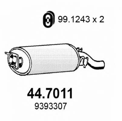 Asso 44.7011 End Silencer 447011: Buy near me in Poland at 2407.PL - Good price!