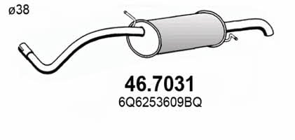 Asso 46.7031 End Silencer 467031: Buy near me in Poland at 2407.PL - Good price!