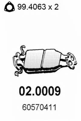 Asso 02.0009 Catalytic Converter 020009: Buy near me in Poland at 2407.PL - Good price!