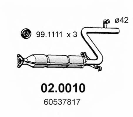 Asso 02.0010 Catalytic Converter 020010: Buy near me in Poland at 2407.PL - Good price!
