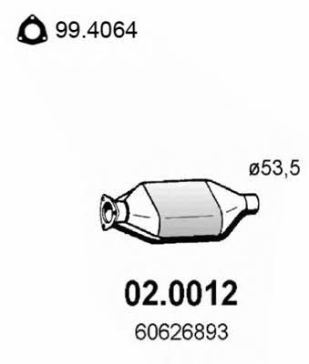Asso 02.0012 Catalytic Converter 020012: Buy near me in Poland at 2407.PL - Good price!