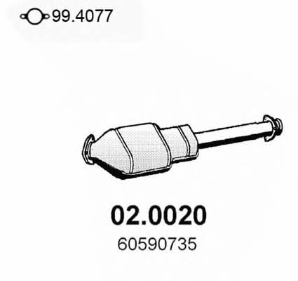 Asso 02.0020 Catalytic Converter 020020: Buy near me in Poland at 2407.PL - Good price!