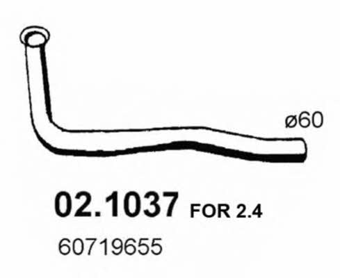 Asso 02.1037 Exhaust pipe 021037: Buy near me in Poland at 2407.PL - Good price!