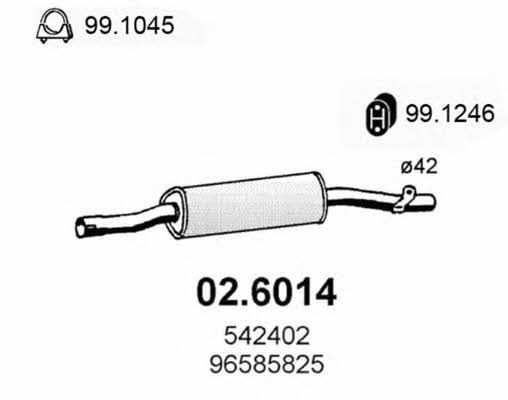  02.6014 Central silencer 026014: Buy near me in Poland at 2407.PL - Good price!