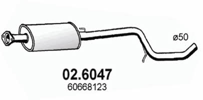 Asso 02.6047 Central silencer 026047: Buy near me in Poland at 2407.PL - Good price!