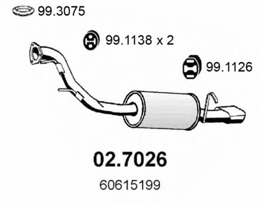 Asso 02.7026 End Silencer 027026: Buy near me in Poland at 2407.PL - Good price!