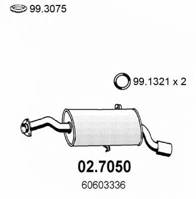 Asso 02.7050 End Silencer 027050: Buy near me in Poland at 2407.PL - Good price!