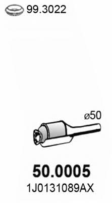 Asso 50.0005 Catalytic Converter 500005: Buy near me in Poland at 2407.PL - Good price!
