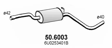 Asso 50.6003 Central silencer 506003: Buy near me in Poland at 2407.PL - Good price!