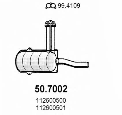 Asso 50.7002 End Silencer 507002: Buy near me in Poland at 2407.PL - Good price!