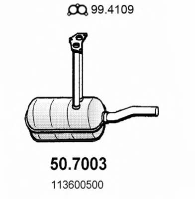 Asso 50.7003 End Silencer 507003: Buy near me in Poland at 2407.PL - Good price!