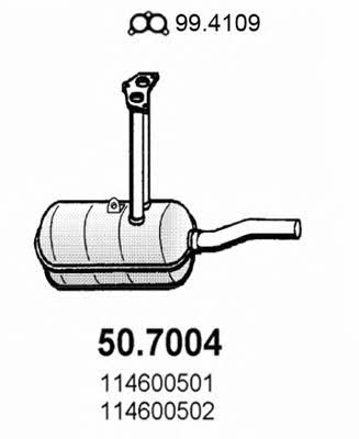Asso 50.7004 End Silencer 507004: Buy near me in Poland at 2407.PL - Good price!