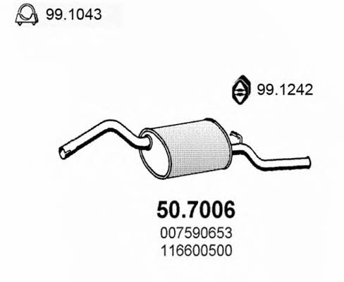 Asso 50.7006 End Silencer 507006: Buy near me in Poland at 2407.PL - Good price!