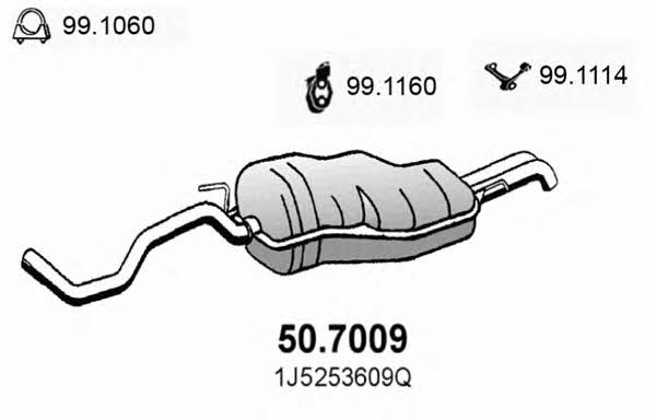 Asso 50.7009 End Silencer 507009: Buy near me in Poland at 2407.PL - Good price!