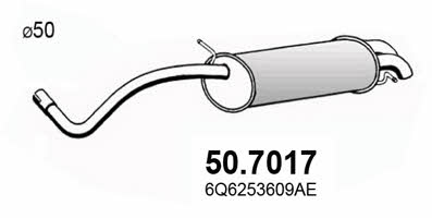 Asso 50.7017 End Silencer 507017: Buy near me in Poland at 2407.PL - Good price!