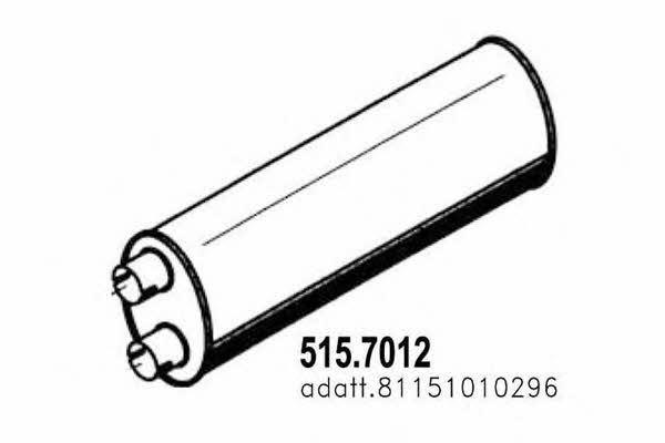 Asso 515.7012 Middle-/End Silencer 5157012: Buy near me in Poland at 2407.PL - Good price!