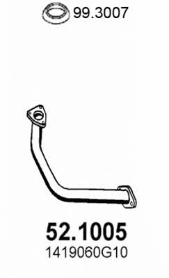 Asso 52.1005 Exhaust pipe 521005: Buy near me in Poland at 2407.PL - Good price!
