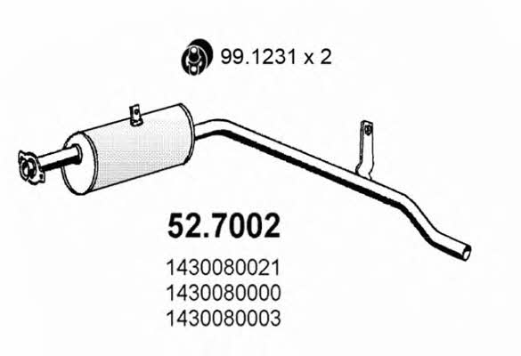 Asso 52.7002 End Silencer 527002: Buy near me in Poland at 2407.PL - Good price!