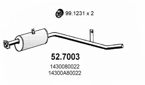 Asso 52.7003 End Silencer 527003: Buy near me in Poland at 2407.PL - Good price!