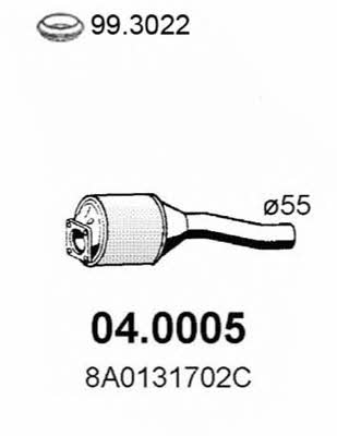 Asso 04.0005 Catalytic Converter 040005: Buy near me in Poland at 2407.PL - Good price!