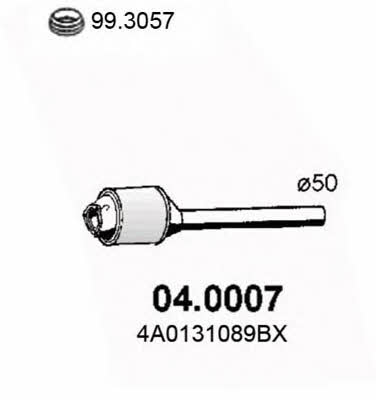 Asso 04.0007 Catalytic Converter 040007: Buy near me in Poland at 2407.PL - Good price!