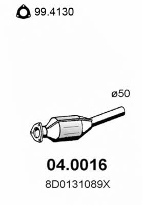 Asso 04.0016 Catalytic Converter 040016: Buy near me in Poland at 2407.PL - Good price!
