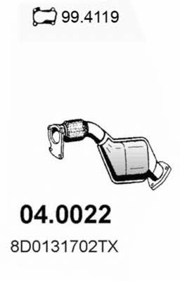 Asso 04.0022 Catalytic Converter 040022: Buy near me in Poland at 2407.PL - Good price!