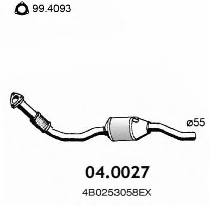  04.0027 Catalytic Converter 040027: Buy near me in Poland at 2407.PL - Good price!
