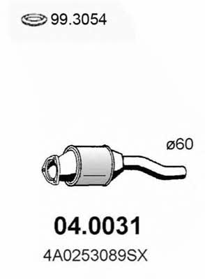 Asso 04.0031 Catalytic Converter 040031: Buy near me in Poland at 2407.PL - Good price!