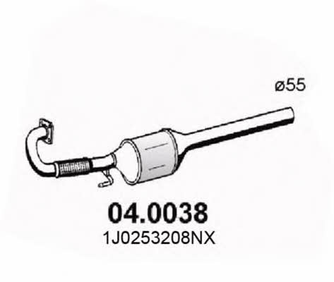 Asso 04.0038 Catalytic Converter 040038: Buy near me in Poland at 2407.PL - Good price!