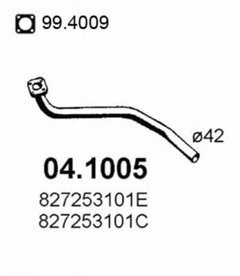 Asso 04.1005 Exhaust pipe 041005: Buy near me in Poland at 2407.PL - Good price!