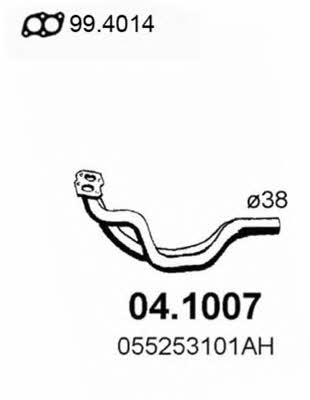 Asso 04.1007 Exhaust pipe 041007: Buy near me in Poland at 2407.PL - Good price!