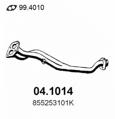 Asso 04.1014 Exhaust pipe 041014: Buy near me in Poland at 2407.PL - Good price!