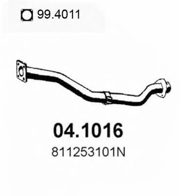 Asso 04.1016 Exhaust pipe 041016: Buy near me in Poland at 2407.PL - Good price!