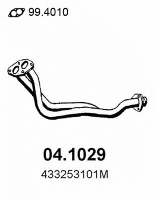 Asso 04.1029 Exhaust pipe 041029: Buy near me in Poland at 2407.PL - Good price!