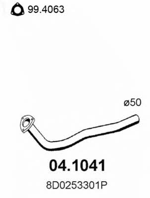  04.1041 Exhaust pipe 041041: Buy near me in Poland at 2407.PL - Good price!