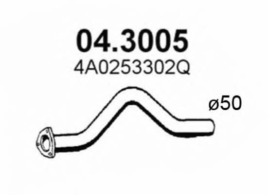 Asso 04.3005 Rura wydechowa 043005: Dobra cena w Polsce na 2407.PL - Kup Teraz!