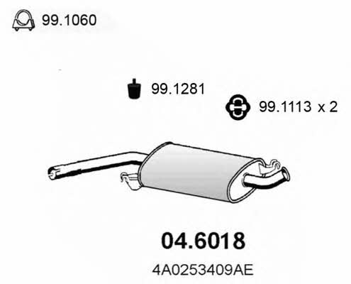 Asso 04.6018 Zwischenschalldampfer 046018: Kaufen Sie zu einem guten Preis in Polen bei 2407.PL!