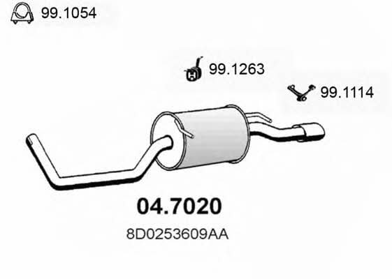 Asso 04.7020 End Silencer 047020: Buy near me in Poland at 2407.PL - Good price!