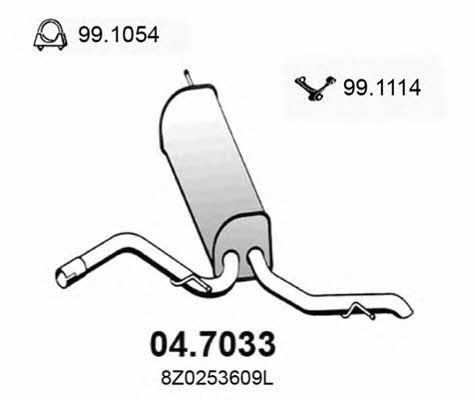 Asso 04.7033 End Silencer 047033: Buy near me in Poland at 2407.PL - Good price!