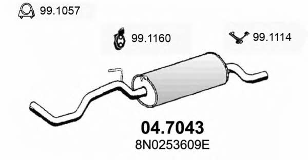 Asso 04.7043 End Silencer 047043: Buy near me in Poland at 2407.PL - Good price!